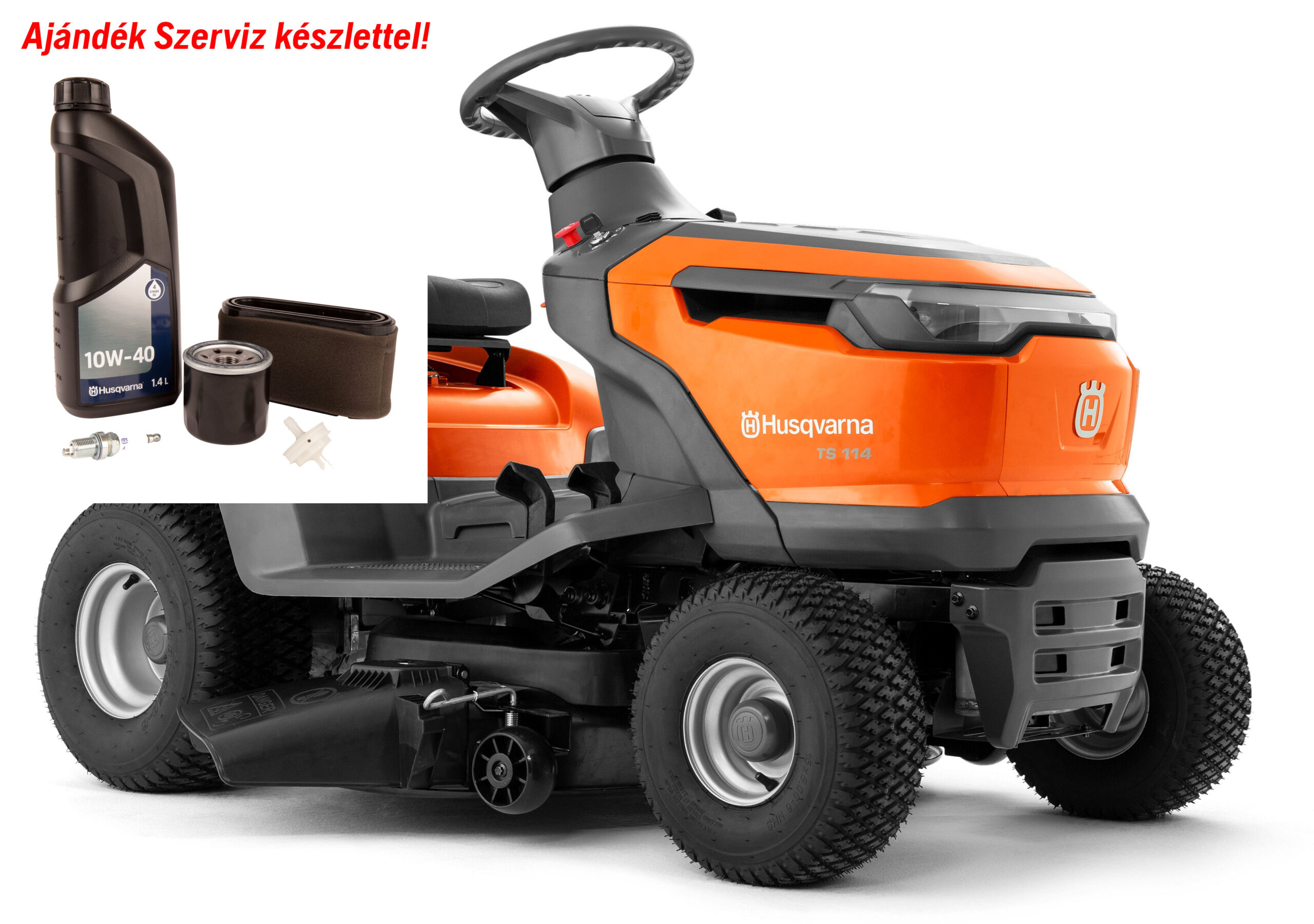 Husqvarna TS114 Oldalkidobos fűnyíro traktor